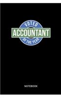 Voted Accountant Of The Year Notebook: Notizbuch für Buchhalter und Controller