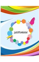 Sketchbook: Sketchbook for girls and boys with 100+ Pages of 8.5"x11" Blank Paper for Drawing, Doodling or Learning to Draw ((Sketch Books For Kids, boys, girls