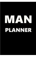 2020 Daily Planner For Men Man Planner White Font Black Design 388 Pages: 2020 Planners Calendars Organizers Datebooks Appointment Books Agendas