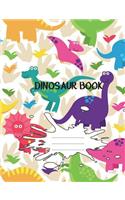 Dinosaur Book: Wide Ruled Composition Book Awesome Dinosaur Writing Journal For Boys And Girls Primary And Elementary School Lined Exercise Notebook Writing Notebo