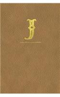 Leather Look Journal with Monogram Initial