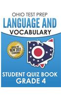 Ohio Test Prep Language & Vocabulary Student Quiz Book Grade 4