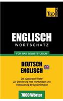 Englischer Wortschatz (BR) für das Selbststudium - 7000 Wörter