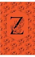 Floral Monogram Journal/Notebook - Z