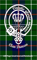 Clan Duncan 100 Page Lined Journal/Notebook