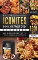 1000 Iconites 8-in-1 Air Fryer Oven Cookbook