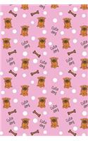 Journal Notebook Pug Dogs Bones and Polka Dots - Pink: 110 Page Lined and Numbered Journal With Index Pages In Portable 6 x 9 Size, Perfect For Writing, Taking Notes, List Making, Journaling and Doodling