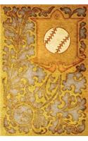 Monogram Baseball Journal: Blank Notebook Diary Log