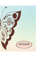 Notebook Dot Graph: Butterfly Cover Notebook Journal for Writing Letters & Words Diary Dot Graph & Line Sketch 8.5" X 11" - 110 Pages