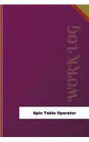 Spin Table Operator Work Log