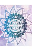 Mandala Notebook: Notebook Journal 8.5 X 11 202 Lined Pages