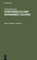 Wörterbuch der modernen Technik, Band 1, Englisch - Deutsch