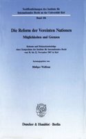 Die Reform Der Vereinten Nationen