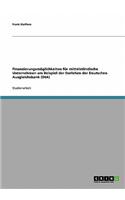 Finanzierungsmöglichkeiten für mittelständische Unternehmen am Beispiel der Darlehen der Deutschen Ausgleichsbank (DtA)