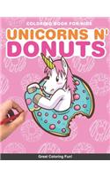 Unicorns n' donuts kids Coloring Book