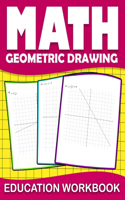 Math education workbook geometric drawing
