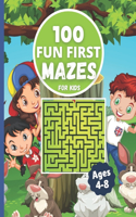 100 Fun First mazes for kids