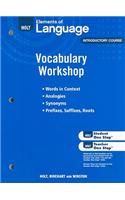 Holt Elements of Language, Introductory Course: Vocabulary Workshop