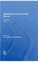 Middle East Contemporary Survey, Volume Xii, 1988