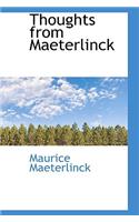 Thoughts from Maeterlinck
