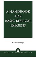 A Handbook for Basic Biblical Exegesis