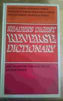 Reader's Digest Reverse Dictionary