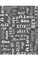 Alex Composition Notebook Wide Ruled