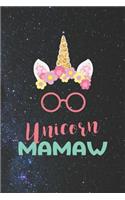Unicorn Mamaw: Family Grandma Women Mom Memory Journal Blank Lined Note Book Mother's Day Holiday Gift