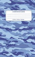 Blue Camo Composition Notebook