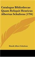 Catalogus Bibliothecae Quam Reliquit Henricus Albertus Schultens (1794)