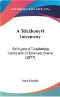 A Telekkonyvi Intezmeny