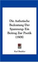 Die Asthetische Bedeutung Der Spannung