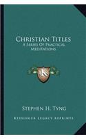 Christian Titles