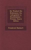 Die Weisheit Des Brahmanen