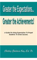 Greater the Expectations... Greater the Achievements! a Guide on Using Expectation to Propel Students to Great Success
