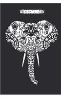 Tagesplaner mit Mandala Elefant Ganesha