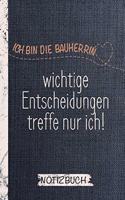 Notizbuch und Bautagebuch für die Bauherrin