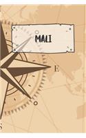 Mali: Ruled Travel Diary Notebook or Journey Journal - Lined Trip Pocketbook for Men and Women with Lines