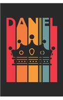 Daniel: Vintage Custom Personalized Lined Name Notebook, Diary, Journal - Retro Birthday, Christmas Gifts for Son, Nephew, Brother, Dad, Father: Medium Coll