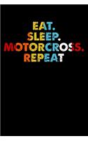 Eat.Sleep.Motorcross.Repeat.: Personal Planner 24 month 100 page 6 x 9 Dated Calendar Notebook For 2020-2021 Academic Year