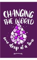 Changing The World One Drop At A Time: Notebook, Diary or Journal Gift for Essential Oil Enthusiasts, Lovers and Experts who Change The World One Drop At A Time with 120 Dot Grid Pages, 6