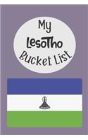 My Lesotho Bucket List: Novelty Bucket List Themed Notebook