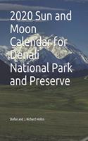 2020 Sun and Moon Calendar for Denali National Park and Preserve