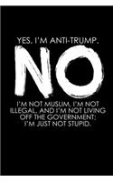 Yes, I'm anti-Trump. No I'm not Muslim, I'm not illegal and I'm not leaving off the governement. I'm just no stupid: 110 Game Sheets - 660 Tic-Tac-Toe Blank Games - Soft Cover Book for Kids for Traveling & Summer Vacations - Mini Game - Clever Kids - 110