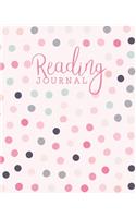 Reading Journal: Log, Track, Rate, Review Books Read Diary - Record Favourite Reads and Authors, List Books to Read - Duck Egg Blue, Pink, & Purple Polka Dots Patter