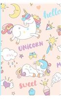Unicorn Journal: Cute Unicorn Notebook for Women, Teens and Girls