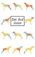 Dot Grid Notebook: Pointer Dog Pattern - A Dotted Matrix Journal (Composition Book)