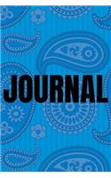 Paisley Background Lined Writing Journal Vol. 25