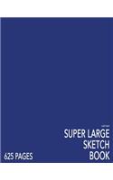 Light Navy Super Large Sketchbook: Big Softcover Sketchbook, 625 Pages, Giant Sketchbook, Large Sketchbook for Drawing