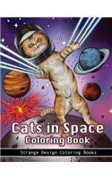 Cats in Space Coloring Book